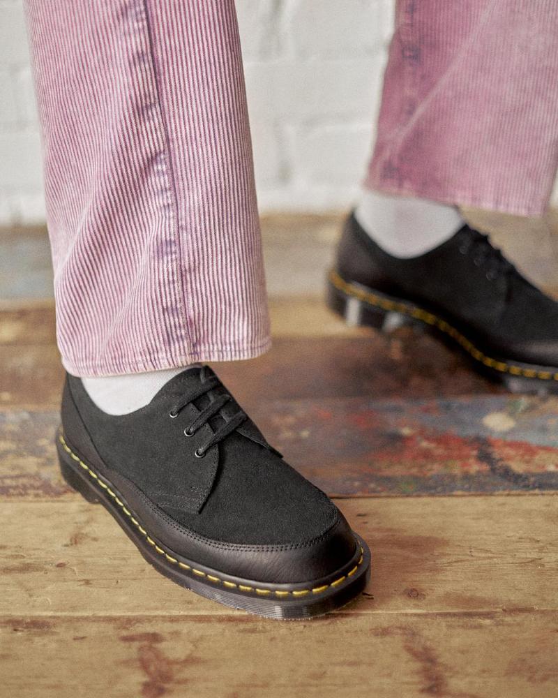 Dr Martens 1461 Guard Made in England Leren Veterschoenen Heren Zwart | NL 234DFM